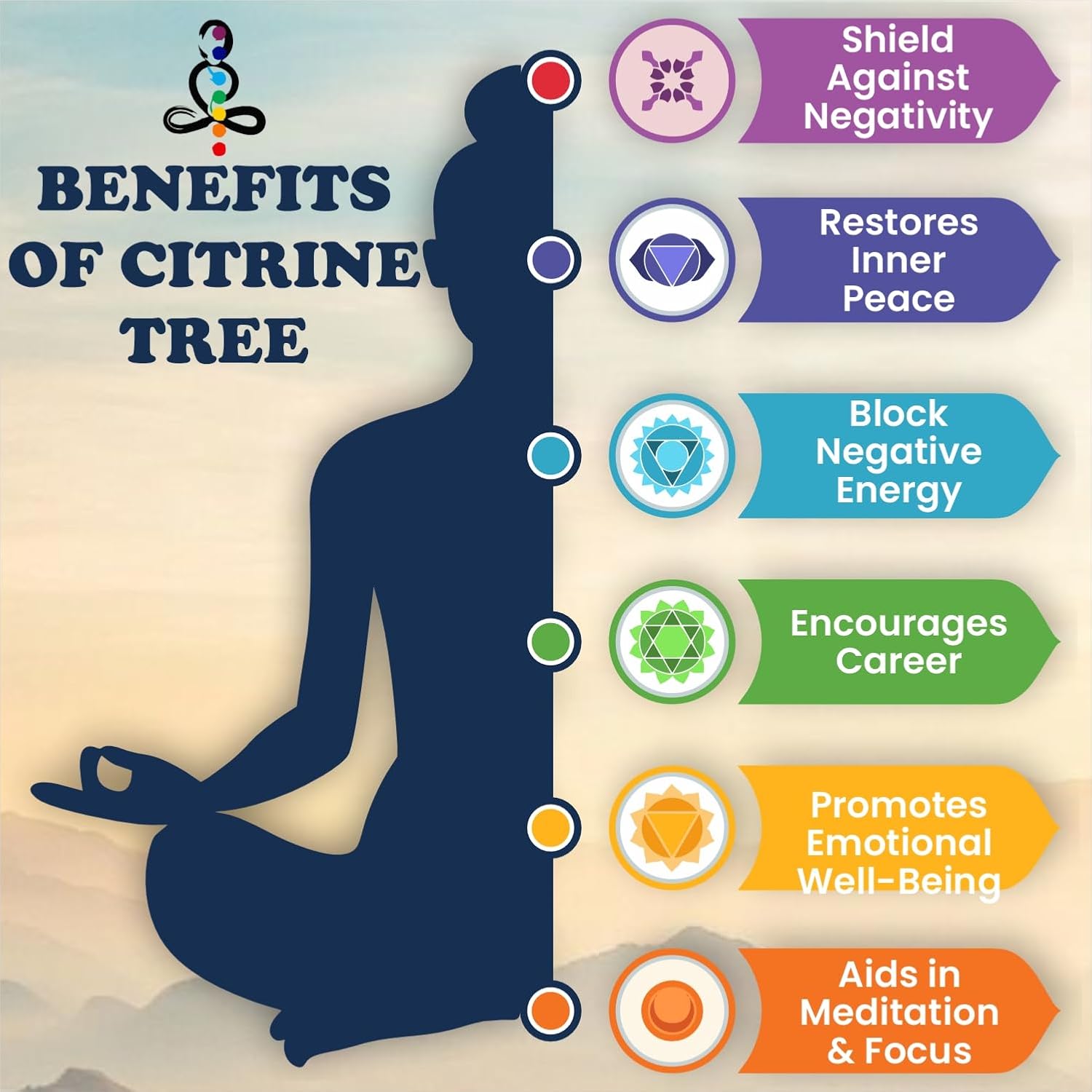 Citrine Gemstone Tree for Abundance-(300 Beads)