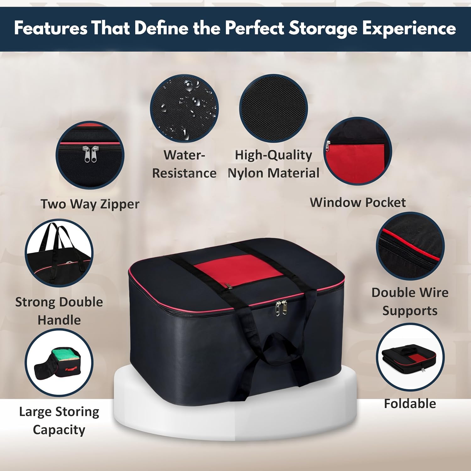 69 Liters Large Underbed Storage Bags for Clothes