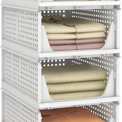 Stackable Wardrobe Storage Organizer For Cloth Storage