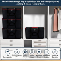 69 Liters Large Underbed Storage Bags for Clothes