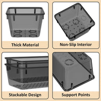 Homifly Polypropylene Drawer Organiser|Unbreakable Multi-Purpose Storage Boxes for Kitchen/Bedroom/Office
