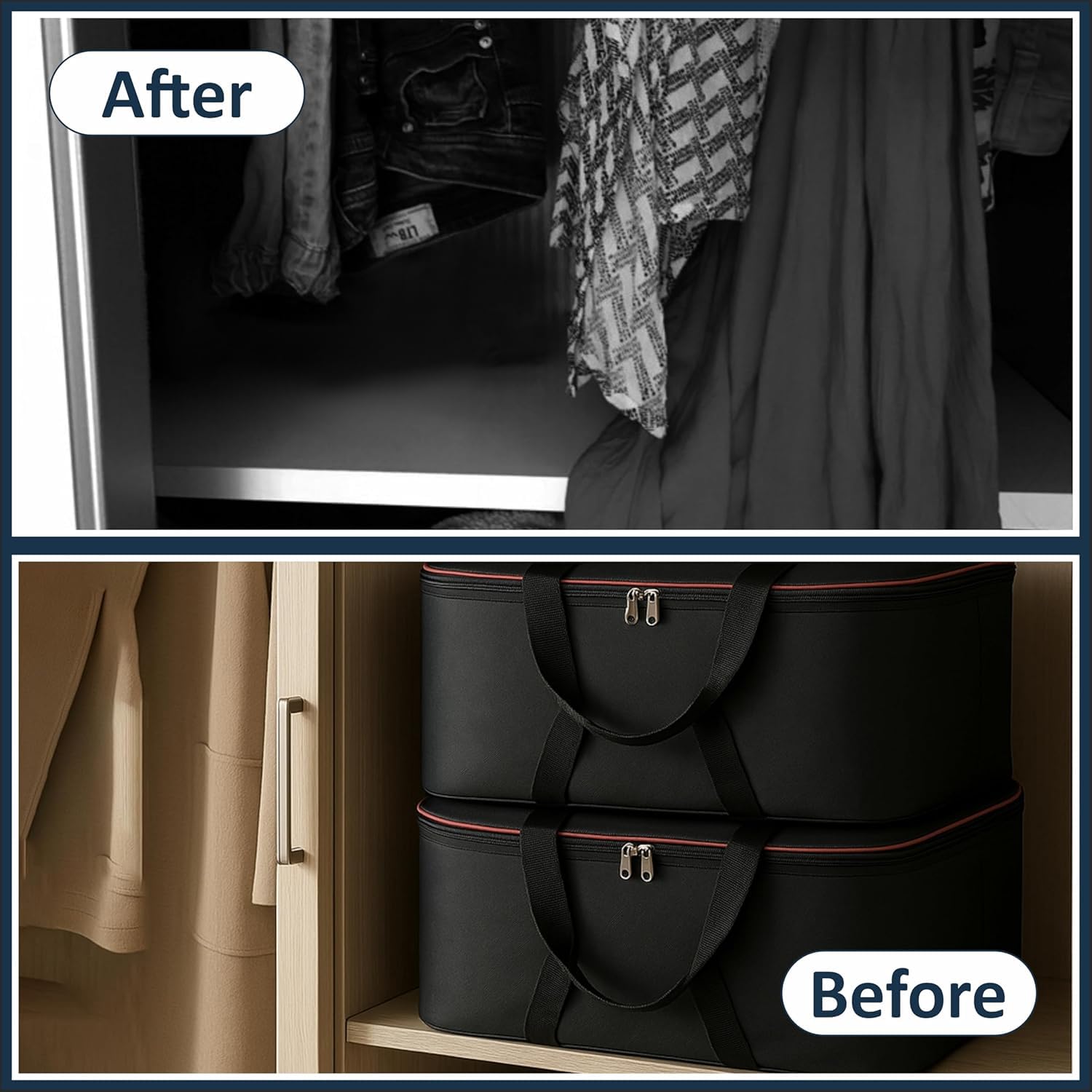 69 Liters Large Underbed Storage Bags for Clothes
