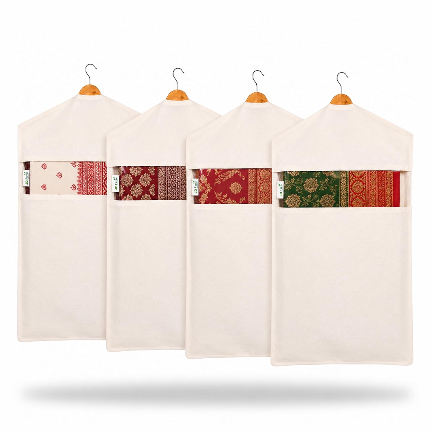 Hanging Cotton Saree Covers With Zip