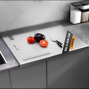 JD FRESH Extra Large 304 Stainless Steel Chopping Board/Cutting Board/Non Slip/Chopping Board for Kitchen/Vegetable Cutting Board/Kitchen Cutting Boards/Vegetable Cutter Steel (50 x 41 cm)