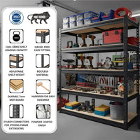 HOMIFLY Extra Large Metal Shelf Rack|Adjustable Boltless Shelving Unit|Heavy Duty Display Rack Organizer for Garage|Tool-Free Assembly and Rust-Resistant