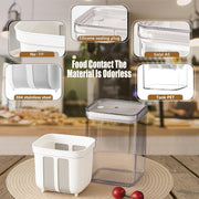 JD FRESH Hung Curd Maker & Greek Yogurt Strainer 1100ml | BPA-Free Fine Mesh Strainer Box with Lid | Whey Separator for Thick Homemade Curd, Paneer & Cheese | Dahi Make