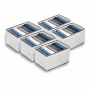 7-Slot Fabric Clothes Organizer for Wardrobe