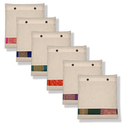 JD FRESH 12 Pcs Saree Covers For Storage/Cotton Storage Bags For Clothes/Multi-Purpose Lehenga Storage Bag/Clothes Covers For Dresses/Sarees/Lehengas (14X16 Inch, Brown),Clothing