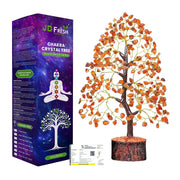 JD FRESH 200 Beds 7 Chakras Crystal Tree/Gemstone Feng Shui Tree for Good Luck/Positive Energy and Meditation Spiritual for Good Luck/Handmade Showpiece for Home Décor/Living Room/Office and Gifting