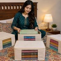 Cotton Saree Cover for Wardrobe