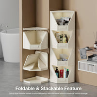Foldable Corner Storage Cupboard