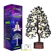 JD FRESH 200 Beds 7 Chakras Crystal Tree/Gemstone Feng Shui Tree for Good Luck/Positive Energy and Meditation Spiritual for Good Luck/Handmade Showpiece for Home Décor/Living Room/Office and Gifting