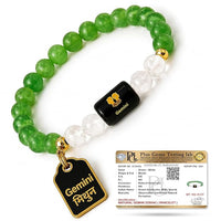 Gemini (मिथुन) - Zodiac Crystal Bracelet for Women & Men