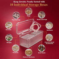 Acrylic Jewellery Organizer Box Set