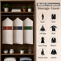 Hanging Cotton Saree Covers With Zip