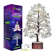JD FRESH 200 Beds 7 Chakras Crystal Tree/Gemstone Feng Shui Tree for Good Luck/Positive Energy and Meditation Spiritual for Good Luck/Handmade Showpiece for Home Décor/Living Room/Office and Gifting