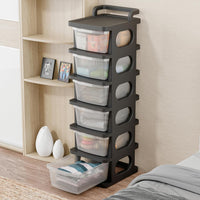 Homifly Plastic Drawer Organizer with Wheels/Modular Drawer Storage for Clothes/Toys Organizer for Kids Room