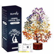 7 Chakra Crystal Tree, Showpiece Good Luck and Positive Energy Multicolor