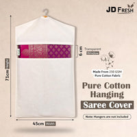 Hanging Cotton Saree Covers With Zip