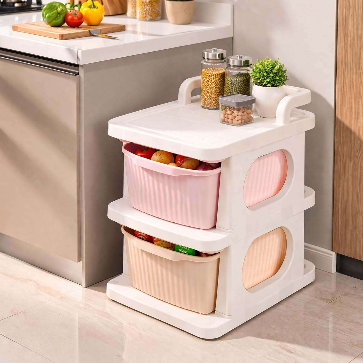 Rolling Drawer Storage Organizer