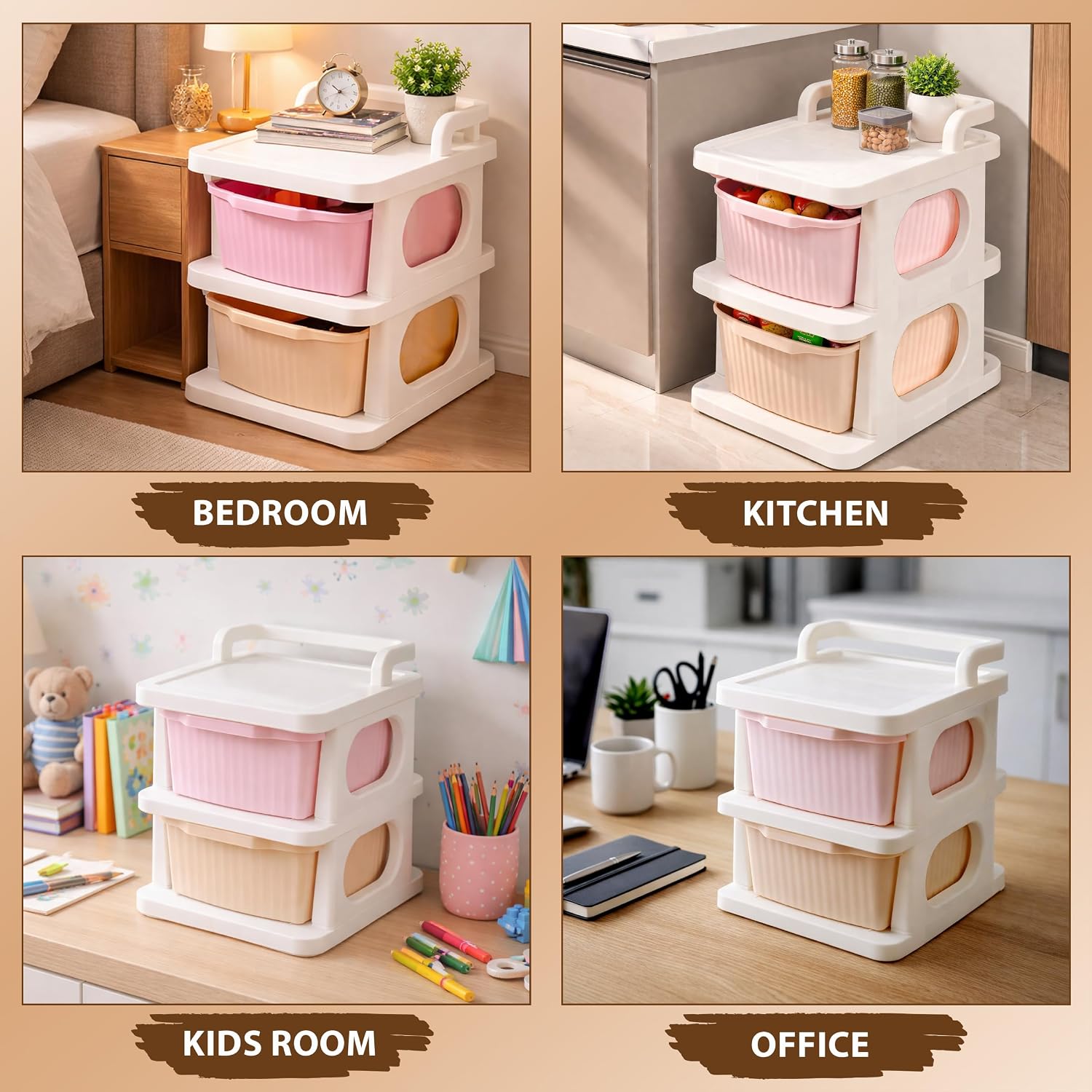 Rolling Drawer Storage Organizer