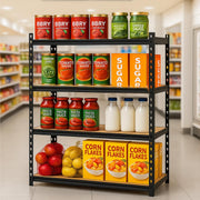 HOMIFLY 5-Tier Extra Large Metal Shelf Rack/72x36x12 InchAdjustable Boltless Shelving Unit/Heavy Duty Display Rack Organizer for Garage/Kitchen/Warehouse/Tool-Free Assembly and Rust-Resistant