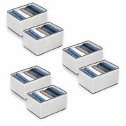 7-Slot Fabric Clothes Organizer for Wardrobe