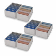 5-Slot Fabric Clothes Organizer for Wardrobe (Grey)