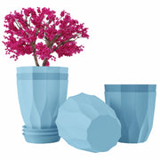 Set of 5 Plastic Flower Pots for Home & Garden (Aro)