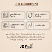 JD FRESH 12 Pcs Large Non Woven Saree Covers For Storage/Saree Bags with Zip/Multi-Purpose Lehenga Storage Bag/Clothes Covers for Dresses/Sarees/Lehengas (14x17 Inch)