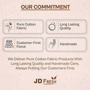 JD FRESH 12 Pcs Saree Covers For Storage/Cotton Storage Bags For Clothes/Multi-Purpose Lehenga Storage Bag/Clothes Covers For Dresses/Sarees/Lehengas (14X16 Inch, Brown),Clothing
