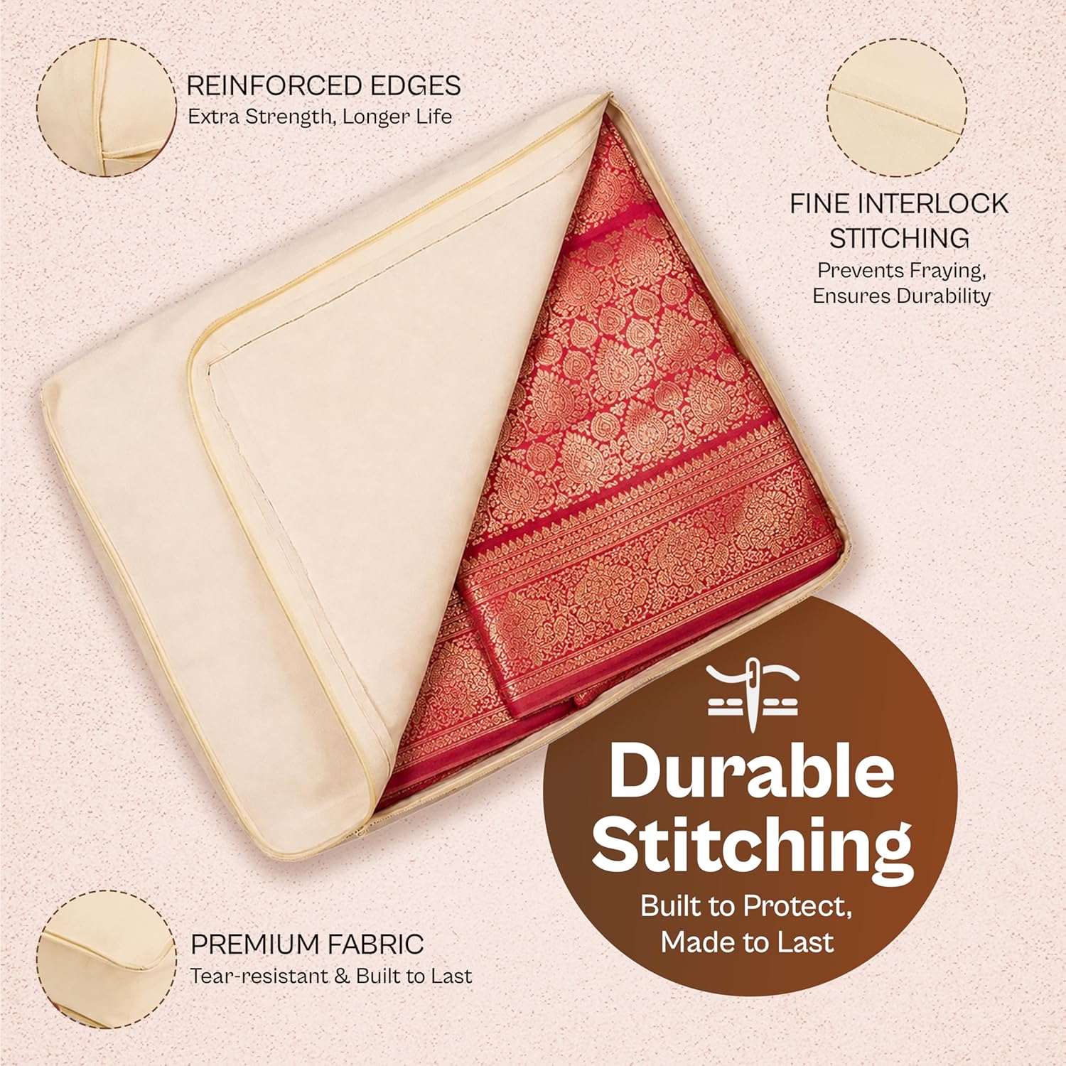 Cotton Saree Cover for Wardrobe