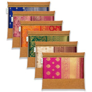 JD FRESH 12 Pcs Large Non Woven Saree Covers For Storage/Saree Bags with Zip/Multi-Purpose Lehenga Storage Bag/Clothes Covers for Dresses/Sarees/Lehengas (14x17 Inch)