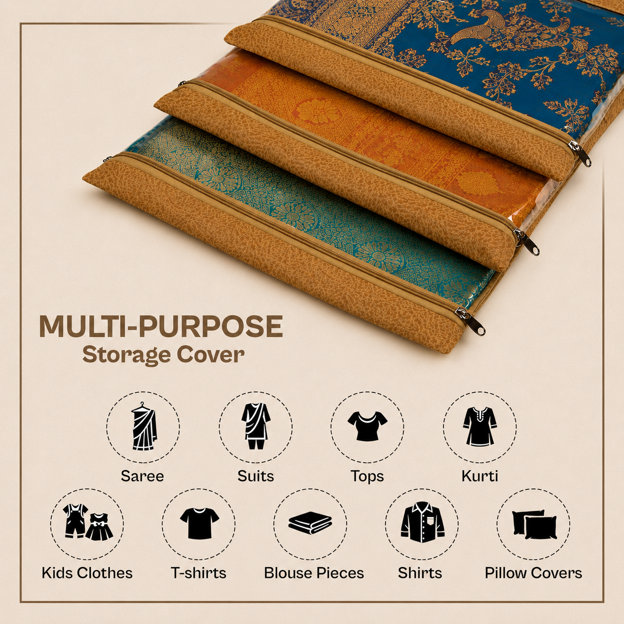 Large Non Woven Saree Covers For Storage