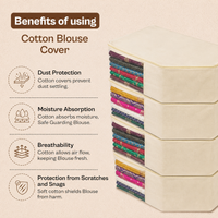 Canvas Cotton Blouse Organizer for Wardrobe