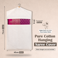 Hanging Cotton Saree Covers With Zip