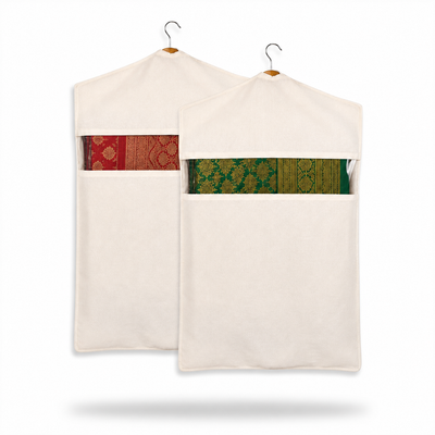 Hanging Cotton Saree Covers With Zip